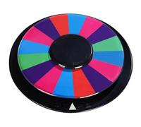 HAKIDZEL Double Side Rotating Prize Wheel with 8 and 16 Slots Acrylic Material Bright Colour Design Portable and Compact Roulette Wheel for Parties and Classroom Fortune Games
