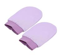HAKIDZEL Double-sided Back Scrubbing Bath Gloves 2pcs Set, Thickened Violet Exfoliating Scrub Towels for Women, Powerful Deep Cleansing for Shower and Spa Use