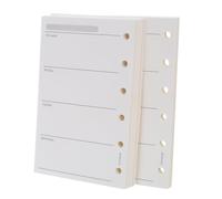 HAKIDZEL Double-sided Lined Inserts A7 120gsm 200pcs Weekly Planner Refill Paper Flexible Creativity and Extended Usage for 6-ring Binders for Office and School Planning