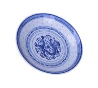 HAKIDZEL Dragon Pattern Ceramic Plate White Retro Chinese Style