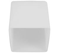 HAKIDZEL E27 Base Square Glass Lampshade 100mm White Replacement for Pendant and Wall Lamps, Minimalist Design for Living Rooms and Dining Spaces with Easy Maintenance