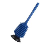 HAKIDZEL Efficient Blue Toilet Plunger Tool Made of Sturdy Pp with High Suction Power and Convenient Design for Bathroom and Kitchen Drain Unblocking