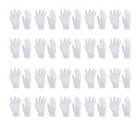 HAKIDZEL Elastic Cotton Gloves for Moisturizing and Protecting Hands with Simple and Convenient Design 16 Pairs Washable Comfortable Fingerless Gloves for Jewelry and Watch Inspection