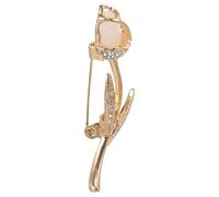 HAKIDZEL Elegant Tulip-shaped Brooch with Quality and Durability Zinc Alloy Material Stylish Flower Jewelry Badge for Women for Holidays and New Year's Eve Accessories