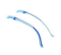 HAKIDZEL Eye Glasses Temple Repair Parts Sturdy Silicone Replacement Arms with Clip-on Design for Students’ Reading Glasses in Daily Activities Blue