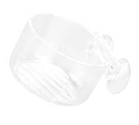 HAKIDZEL Fish Tank Feeding Cup Red Acrylic for Bearded Dragons Easy to Install and Safe Fish Tank Accessories Worm Feeder Small Animals for Aquarium Use