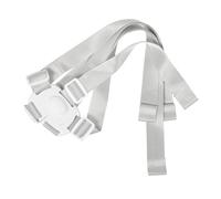 HAKIDZEL Five-Point Safety Harness Straps White Buckle for Toddler Stroller and High Chair, Adjustable Replacement Pram Sit up Strap Padded Shoulder Covers for Baby and Child Safety