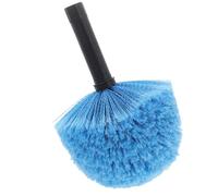 HAKIDZEL Flexible Blue round Cobweb Duster Brush with Nylon Bristles and Pp Handle for Indoor and Outdoor Use, Effective Spider Web Cleaner for Ceilings, Walls and Gutters