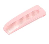 HAKIDZEL Folding Comb Hair Parting Combs Easy Detangling On-the-go Touch-ups Pink Compact Portable Hair Stylist Tool for Family Members and Friends