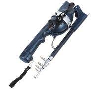 HAKIDZEL Folding Fishing Rod Portable Sea Fishing Pole with Double Rocker Arm and Carbon Material Short Sections Design for Precise Long Distance Throws during Outdoor Adventures