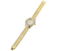 HAKIDZEL Golden Men Wristwatch Delicate Appearance with Roman Numerals, Metal Quartz Movement, Portable and Accurate Timekeeping Suitable for Business and Casual Wear