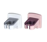 HAKIDZEL Hair Dryer Holder with Simple Structure Design Wall Mounted 2pcs Abs Hairdryer Support Holder Safe and Stable Storage for Home and Barber Shop