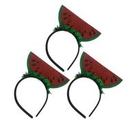 HAKIDZEL Headbands Red Watermelon Design Hair Accessories 3pcs Made of Felt Cloth Stylish and Chic Hair Hoops Eye-catching and Fun for Party and Different Occasions