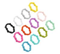 HAKIDZEL Heart Shape Silicone Band 12Pcs for Women Swim Exercise | Waterproof and Breathable, Flexible Silicone Material, Replacement Rings for Active Use, Twelve-Piece Set