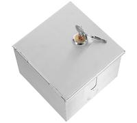 HAKIDZEL Heavy Duty Lockable Electrical Outlet Cover Box for 86 Type Wall Switches Weatherproof Metal Protector Designed for Outdoor and Office Use