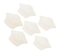 HAKIDZEL Heel Pads Self-Adhesive 3 Pairs Cross-Embossed Design White Sponge Protective Mats to Prevent Blisters and Avoid Foot for Shoes Suitable for Heel Cushioning and Sneaker Inserts