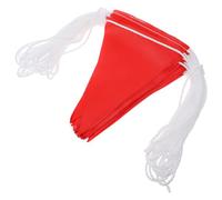 HAKIDZEL High Visibility for Emergency Situations and Safety Barriers Waterproof Red Safety Warning Flags Sturdy Pvc Material with Easy to Carry Design for Effective Crowd Control