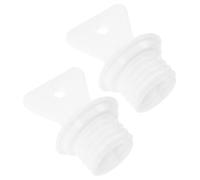 HAKIDZEL Hot Water Bottle Stoppers for White Rubber Replacement 2pcs Leakproof Plugs Resistant to Deformation and Portable Hot Water Bottles