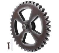 HAKIDZEL Industrial Style Retro Wall Gear Ornament Made of Iron round Rotatable Gears for Home inside Wall Decoration