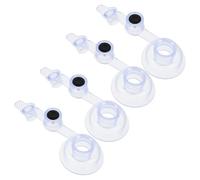 HAKIDZEL Inflatable Air Valve Nozzle 4pcs 46mm Double Insurance Press-On Inflation Nozzle Leakproof Pump Adapter for Tents and Air Beds Camping