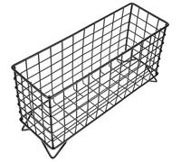 HAKIDZEL Iron Rabbit Feeder Rack Black with Large Capacity and Smooth Surface Iron Holder Convenient Cage Feeder for Guinea Pigs and Rabbits for Daily Use in Small Animal Care
