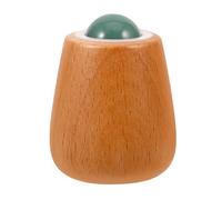 HAKIDZEL Jade Face Massage Roller for Face Sculpting and Eye Massage, Natural Wood and Jade Material, Versatile Self-care Tool for Home Use, Soothes Sore Muscles and Enhances Skin Care