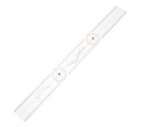 HAKIDZEL Joint Mobility Ruler 17inch Goniometer for Orthopaedic Use Acrylic Rehab Assessment Tool with Accurate Measurement and Ergonomic Design for Frequent Clinical Assessments