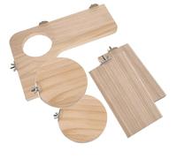 HAKIDZEL Jumping Board Keeps Parrots Busy Wooden for Parrots and Little Pets Practical L-shaped round Climbing Stand Household for Friends for Friends and Family Who Own Pets and Family Who Own Pets