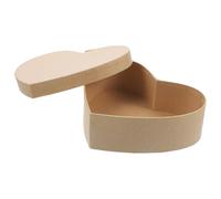 HAKIDZEL Kraft Paper Box with Beige Colour Heart Shaped for Valentine's Day for Party Treats and Cosmetics Storage, for Home and Dessert Shop Packaging