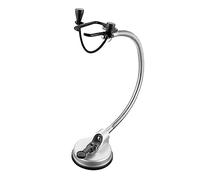 HAKIDZEL Lazy Hair Dryer Holder Bathroom Storage Rack with Powerful Suction Cup Rotation for Hands Drying Compatible with All Hair Dryer Types