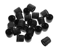 HAKIDZEL Leakproof Plastic Essential Oil Bottle Caps with 18 Tooth Screw 100pcs Versatile Black Spare Lids for Fragrance and Perfume Bottles for Oktoberfest Aromatherapy and DIY Use
