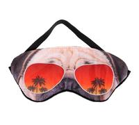 HAKIDZEL Lightweight and Comfortable 3D Pug Animal Sleep Mask with Calicos Material, Lightproof Eye Cover for Camping and Office Use, Suitable for Men and Women