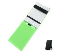 HAKIDZEL Lightweight Pu Golf Scorebook Black, Folds Completely Flat and Easy to Write, Portable Scoring Supplies for Professional Golf Score Keeping on The Course