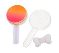 HAKIDZEL Lollipop Makeup Powder Puff Soft Cosmetic Sponge for Precise Blending Dual-use for Wet and Dry Application No Powder Waste Cut for Detailed Finish