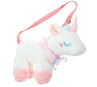 HAKIDZEL Lovely Unicorn Crossbody Bag Plush Shoulder Handbag for Women Pink | Cartoon Style, Mini Size, Soft Plush Finish, Cute Accessory for Everyday Carry and Gifting
