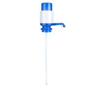 HAKIDZEL Manual Hand Press Water Pump Dispenser for Water Bottles Plastic Drinking Pump with Stop Valve Blue-white Office and Dorm