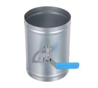HAKIDZEL Manual Stainless Steel Vent Damper for Air Duct and Chimney with High Temperature Resistance and Optimal Airflow Regulation, Suitable for HVAC Balancing System and Custom