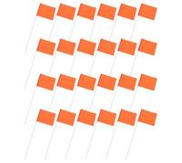HAKIDZEL Marker Flags with Wire Stakes 25Pcs for Outdoor Lawn and Garden Irrigation Marking - Quick Installation Landscape Survey Flags for Sprinkler Head Identification