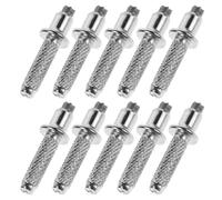 HAKIDZEL Metal Tips for Trekking Poles 10pcs Replaceable High Carbon Steel Hiking Stick End Caps Anti-slip Walking Stick Accessories for Outdoor Hiking