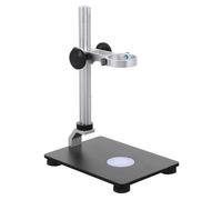 HAKIDZEL Microscope, Design Impact Resistant Construction and Black Steel Adjustable Lifting Base Stand with Stable Holder for Suitable Industrial Cameras, for Laboratory
