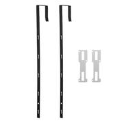 HAKIDZEL Mirror Hooks and 2pcs Heavy Duty Over-the-Door Adjustable with Five Adjustable Hooks Metal Hanger Kit for Full-Length Mirror Accessibility in Small Apartments Compact Rooms