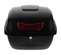HAKIDZEL Motorcycle Rear Top Box Abs and Metal Material Storage Case Large Capacity for Secure Belongings Protection Heavy Duty, Stylish Minimalist Design Scooter and Motorbike