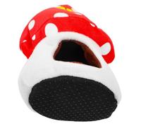 HAKIDZEL Mushroom Shape Guinea Pig Bed Made of Soft Cotton, Providing a Secluded and Cozy Hideout for Small Pets in Their Cage or Everyday Life