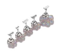 HAKIDZEL Nail Practice Stand Nail Display Holder with Cat Paw Base Made of Sturdy Alloy and Resin Not Easily Worn and Won't Hurt Skin