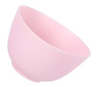 HAKIDZEL Odorless Drop Silicone Mixing Bowl Pink for Home Use for Facial Masks Sauces and Ingredients Microwave and Dishwasher Safe