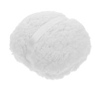HAKIDZEL Oversized White Plush Powder Puff for Women and Men, Soft and Gentle Reusable Body and Face Dusting Applicator, Fluffy 6 Inch round Makeup Tool for Loose Or Pressed Powder