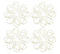 HAKIDZEL Paper Clips Not Easy to Deform 100pcs Creative Drop Shaped Metal Clip for File Use Smooth Golden Colour for Office and School Supplies