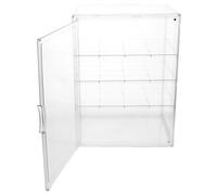 HAKIDZEL Pet Pastry Display Case with Dust Protection and Detachable Design 4-layer Adjustable Cake Container for Kitchen and Bakery Countertop Storage