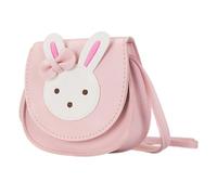 HAKIDZEL Pink Pu Leather Mini Shoulder Bag with Rabbit Shape, Lightweight for Shopping or Party, Cute Crossbody Bag for Summer