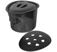 HAKIDZEL Plastic Chamber Pot Urine Pot Convenient to Carry with Lid Bedside Commode Bucket for Elderly and Handicapped for Portable Toilets Home Use and Hospital Bedpans